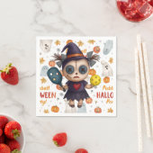 Pickleball Halloween zum Party Serviette (Beispiel)
