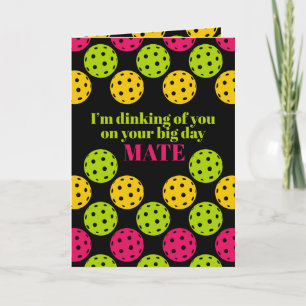 Pickleball Happy Birthday Feiertagskarte