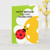 Pickleball Happy Birthday individuelle Karte (Gelbe Blume)