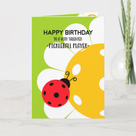 Pickleball Happy Birthday individuelle Karte