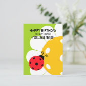 Pickleball Happy Birthday Niedlich Green individue Postkarte (Stehend Vorderseite)