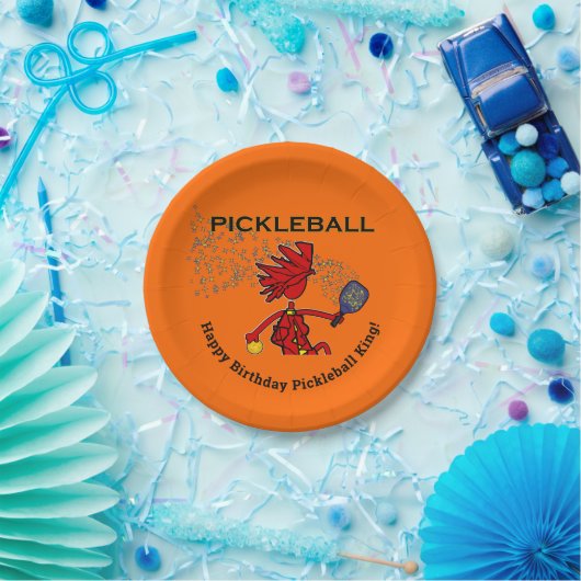 Pickleball Happy Birthday! Pappteller (Party)
