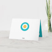 Pickleball Happy Birthday Türkis individuell anpas Karte (Rückseite)