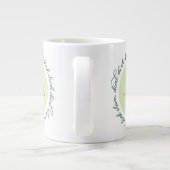 Pickleball Happy Holidays Custom Year Wreath Coffe Jumbo-Tasse (Rückseite)