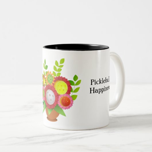 Pickleball Happy Tasse (VorderseiteRechts)