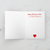 Pickleball Happy Valentine's Day Karte (Innenseite)