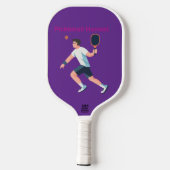 Pickleball Harvest – Athletic Player Paddle Design (Rückseite)