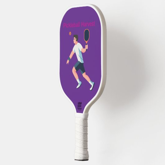 Pickleball Harvest – Athletic Player Paddle Design (Links)
