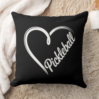 Pickleball Heart - Minimalistischer Sportplatz Kissen