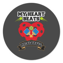 Pickleball Heart Paddle Ball Passion Sport Liebe
