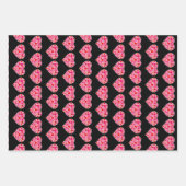 Pickleball Hearts Love Spelled with Pickleballs Geschenkpapier Set (Vorderseite 2)