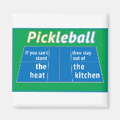 Pickleball Heat Kitchen Magnet (Vorne)