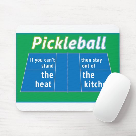 Pickleball Heat Kitchen Mousepad (Mit Mouse)