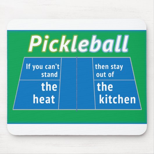 Pickleball Heat Kitchen Mousepad (Vorne)