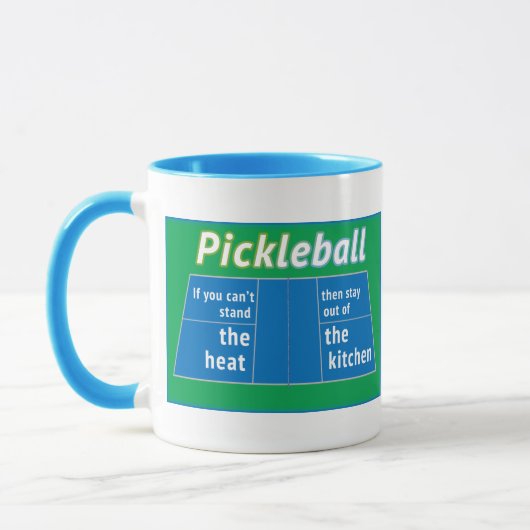 Pickleball Heat Kitchen Tasse (Links)