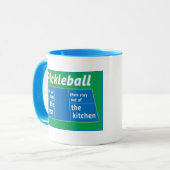 Pickleball Heat Kitchen Tasse (Vorderseite Links)