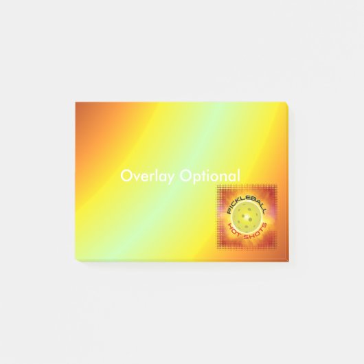 Pickleball heiße Wahlen Schuss-1 Post-it Klebezettel (Vorderseite)