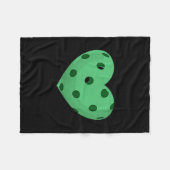Pickleball Herz - lustiger, witziger Pickle Ball F Fleecedecke (Vorderseite (Horizontal))