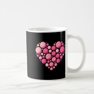 Pickleball Herz Valentinstag Pickleball Liebhaber Kaffeetasse