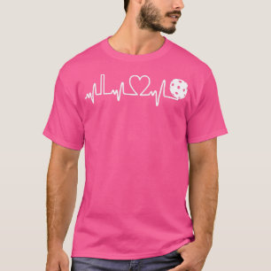 Pickleball Herzschlag Ich liebe Pickleball  T-Shirt