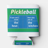 Pickleball Hitze Küche grün/blau Dosenkühler (Rückseite)