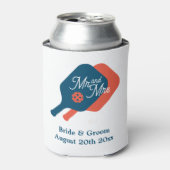 Pickleball Hochzeit kann cooler. Getränkehalter Dosenkühler (Kanne Vorderseite)
