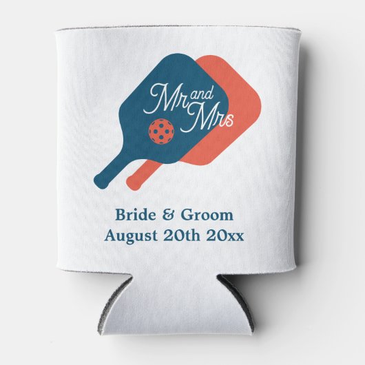 Pickleball Hochzeit kann cooler. Getränkehalter Dosenkühler (Vorderseite)