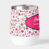Pickleball Hochzeitsdusche Rosa Kosmos Personalisi (Vorderseite)