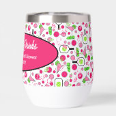 Pickleball Hochzeitsdusche Rosa Kosmos Personalisi (Rückseite)