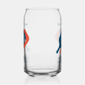 Pickleball Hochzeitsfeier kann Glas mit schicken L (Links)