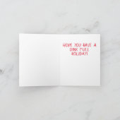 Pickleball Holiday Card Karte (Innenseite)