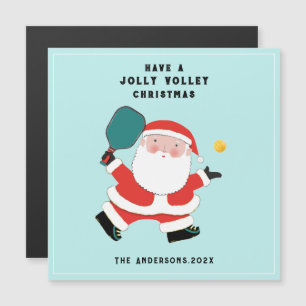 Pickleball Holiday Cards Magnetkarte