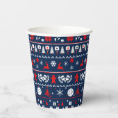 Pickleball Holiday Cheer Cup! Pappbecher (Rückseite)