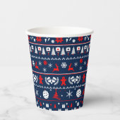 Pickleball Holiday Cheer Cup! Pappbecher (Vorderseite)