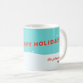 Pickleball Holiday Custom Humors Snowman Tasse (VorderseiteRechts)