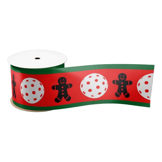 Pickleball Holiday Delight Satinband (Spule)