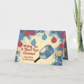 Pickleball Holiday Fun! Karte (Vorderseite)