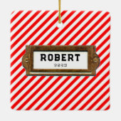 Pickleball Holiday Geschenk 2022 Keramikornament (Rückseite)