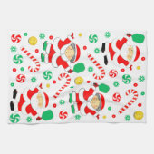 Pickleball Holiday Geschenk Geschirrtuch (Horizontal)