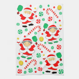 Pickleball Holiday Geschenk Geschirrtuch