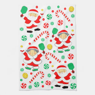 Pickleball Holiday Geschenk Geschirrtuch