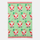 Pickleball Holiday Geschenk Geschirrtuch (Vertikal)