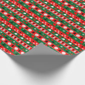 Pickleball Holiday Hustle Geschenkpapier (Ecke)