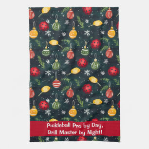 Pickleball Holiday Kundgebung Geschirrtuch