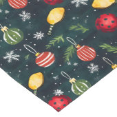 Pickleball Holiday Kundgebung Kurzer Tischläufer (Ecke)