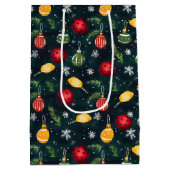 Pickleball Holiday Kundgebung Mittlere Geschenktüte (Rückseite)