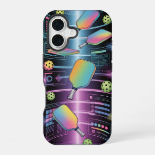 Pickleball-Holografie-Paddle-Portal-Turnier iPhone 16 Hülle