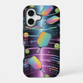 Pickleball Holographic Paddle Portal Tournament iPhone 16 Hülle