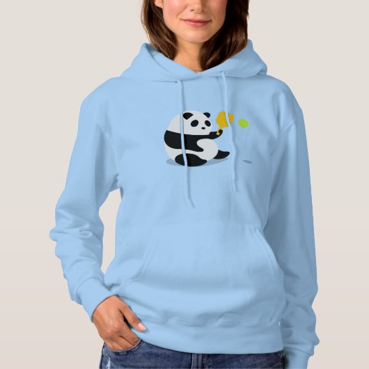 Pickleball Hoodie: "Pickleball Panda " Hoodie (Vorderseite)