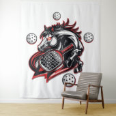 Pickleball Horover Wandteppich (Beispiel)